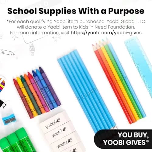 Yoobi 0.5 Inch D-Ring Binders (4-Pack, Multicolor) | 120 Sheet Capacity thumbnail 6