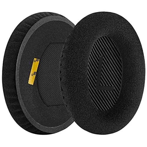 GEEKRIA Comfort Velour Ear Pads for Bose QC45/35 II/35/25/15/SE Headphones (2-Pack, Black) thumbnail 2