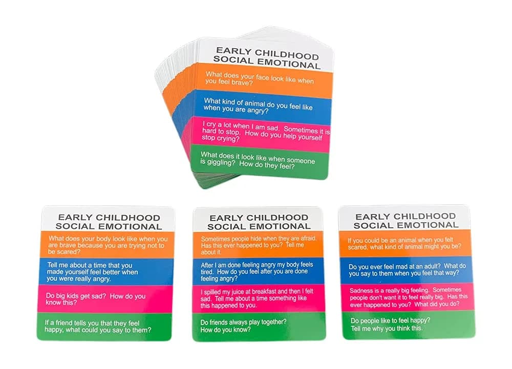 YEHUA! Totika Early Childhood Social Emotional Card Deck Therapy Game | 188 Questions for Kids 4-7 - main product image