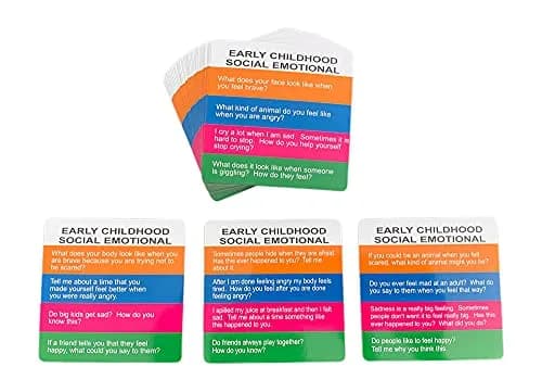 YEHUA! Totika Early Childhood Social Emotional Card Deck Therapy Game | 188 Questions for Kids 4-7 thumbnail 1