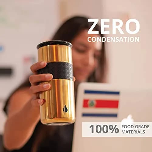 Elemental Artisan 16oz Triple-Wall Insulated Coffee Tumbler w/Ceramic Lid | Keeps Drinks Hot 6 Hrs, Cold 18 Hrs thumbnail 6