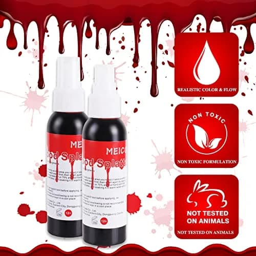 MEICOLY SFX Makeup Kit with Scar Wax & Fake Blood Spray, 7-Piece Set | Realistic Wound & Scar Effects for Special Occasions thumbnail 4