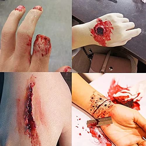 MEICOLY SFX Makeup Kit with Scar Wax & Fake Blood Spray, 7-Piece Set | Realistic Wound & Scar Effects for Special Occasions thumbnail 2