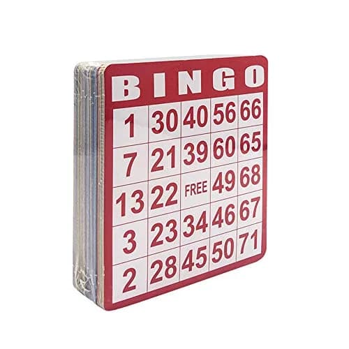 Yuanhe 100 Bingo Game Cards - 5.2x4.7in (13.2x12cm) | Reusable Cardboard for Parties thumbnail 5