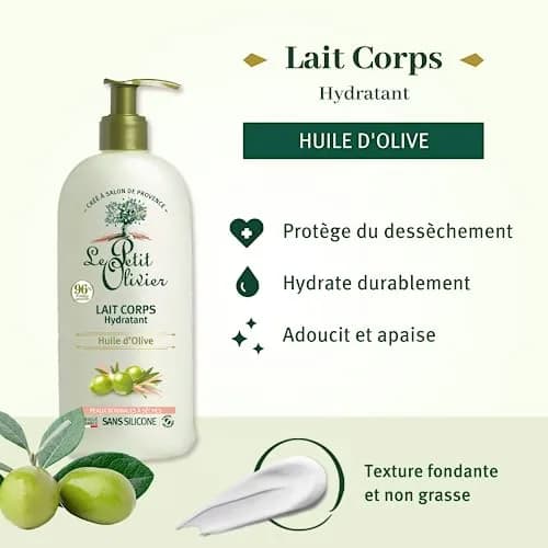 Le Petit Olivier Body Lotion Moisturizing - Olive Oil - Light, Non-Greasy Texture - Enriched With Glycerin - 8.4 Fl Oz | Soft, Silky Skin thumbnail 2
