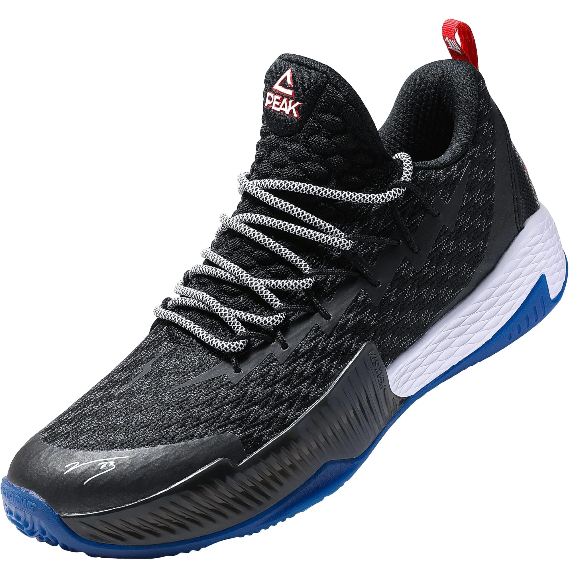 PEAK Men's Basketball Shoes Lightning Series Moon Ew9366a | Supportive, Breathable & Durable (120 chars) — Obsidian