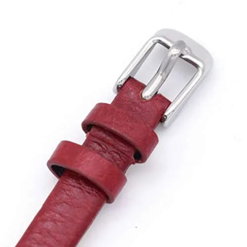bullish Red Genuine Leather Watch Strap for Fossil Watches | 8mm Width thumbnail 5