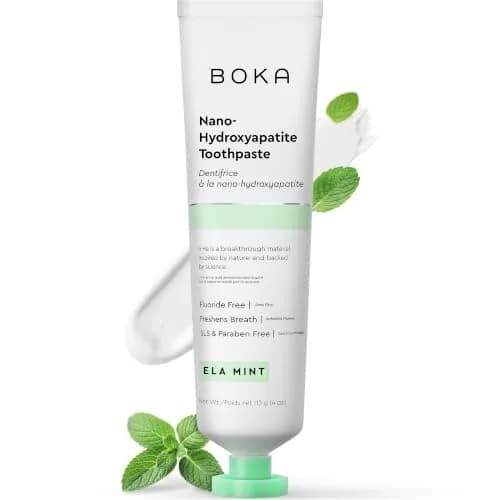 Boka Ela Mint Toothpaste - Fluoride Free with Nano Hydroxyapatite, 118 ml (4 Fl Oz) thumbnail 1