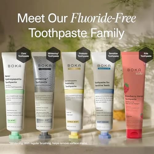 Boka Ela Mint Toothpaste - Fluoride Free with Nano Hydroxyapatite, 118 ml (4 Fl Oz) thumbnail 6