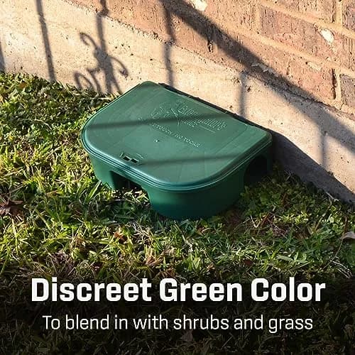 Exterminators Choice Rat Bait Stations - 2-Pack Large Green Bait Boxes | Heavy-Duty Outdoor Rodent Control thumbnail 6