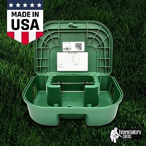Exterminators Choice Rat Bait Stations - 2-Pack Large Green Bait Boxes | Heavy-Duty Outdoor Rodent Control thumbnail 7