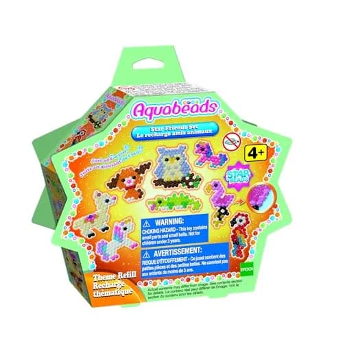 Aquabeads Star Friends Set Water Bead Craft Kit for Kids | Over 600 Beads, Templates, Vibrant Colors thumbnail 1