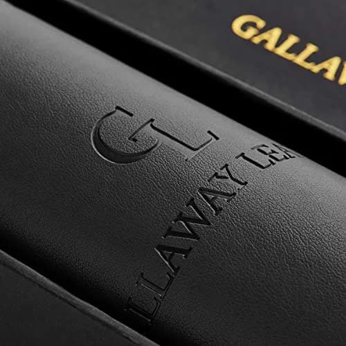 Gallaway Leather Desk Mat, Large 36" x 17" Black | Smooth PU Leather Writing Pad for Office & Home thumbnail 2