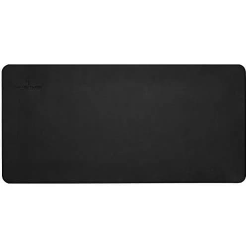 Gallaway Leather Desk Mat, Large 36" x 17" Black | Smooth PU Leather Writing Pad for Office & Home thumbnail 4