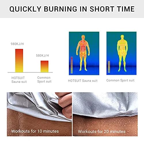 HOTSUIT Sauna Jacket for Men & Women, Red, XL | Sweat-Inducing Workout Apparel thumbnail 5