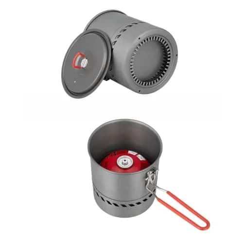 Bulin 1.5L Camping Pot with Heat Exchanger & Foldable Handle | Ultralight Aluminum Cookware for Backpacking thumbnail 5