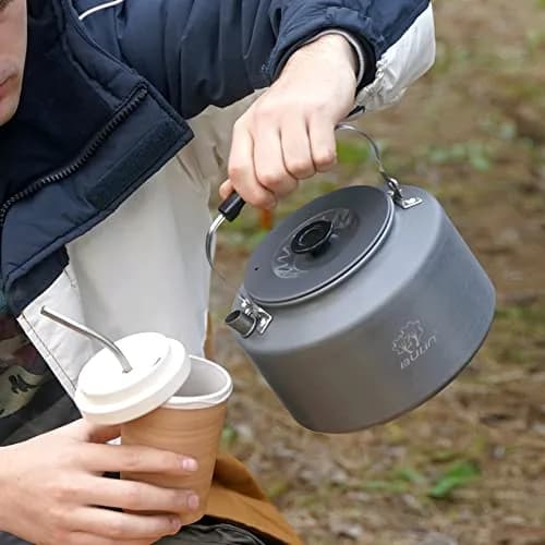 Bulin Camping Kettle 2.2L (740ml / 2.3 Quarts) | Fast Heating Water Boiler for Open Fire & Stoves thumbnail 6