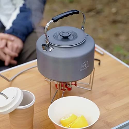 Bulin Camping Kettle 2.2L (740ml / 2.3 Quarts) | Fast Heating Water Boiler for Open Fire & Stoves thumbnail 9