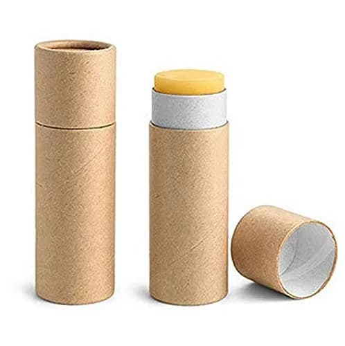 Healthcom 10 Pcs 1 oz (29.57 ml) Kraft Paper Lip Balm Tubes | DIY Cosmetic Containers for Balms, Lotions, Deodorant thumbnail 4