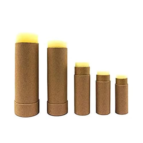 Healthcom 10 Pcs 1 oz (29.57 ml) Kraft Paper Lip Balm Tubes | DIY Cosmetic Containers for Balms, Lotions, Deodorant thumbnail 6