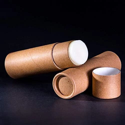 Healthcom 10 Pcs 1 oz (29.57 ml) Kraft Paper Lip Balm Tubes | DIY Cosmetic Containers for Balms, Lotions, Deodorant thumbnail 3