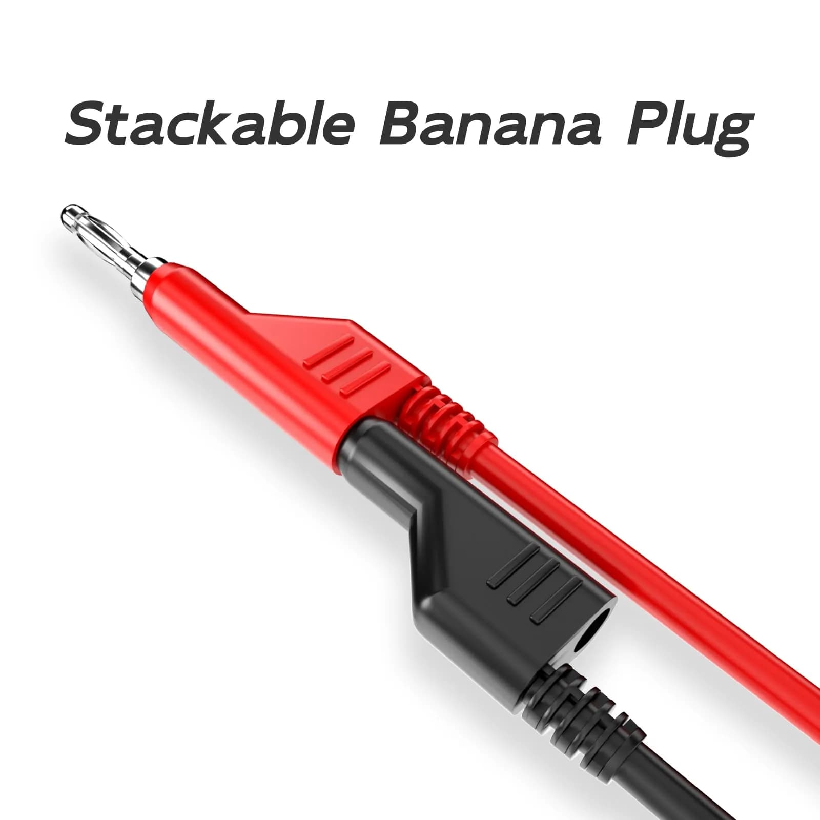 Goupchn 5PCS Stackable Banana Plug Test Leads 1m (3.3ft) | 1000V 15A Electrical Test Cable Set - view 4