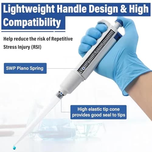PRECIPETTE 1-5 mL Single Channel Micropipette | Calibrated to ISO8655, Autoclavable Tip Cone thumbnail 3