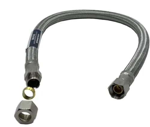 EZ-FLUID 20 Inch (50.8 cm) Stainless Steel Braided Faucet Extension Line | cUPC NSF Certified Lead-Free thumbnail 8