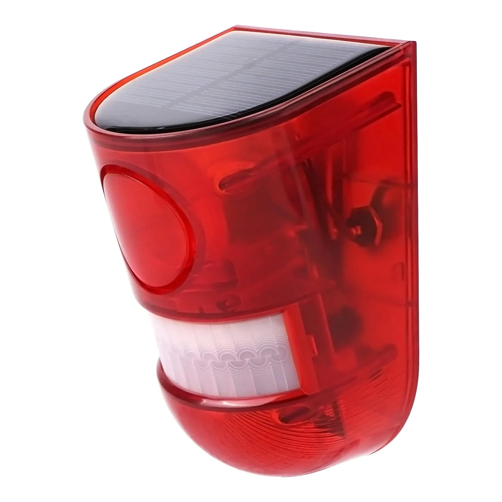 Aolyty Solar Motion Sensor Alarm Light with Siren and Red LED Flashing, 800m Visibility | Motion Detector Device India - main product image