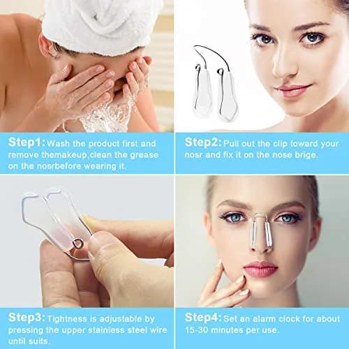 FERNIDA Nose Shaper Lifter Uplifting Clip 1 Count | Pain-Free Silicone Nose Bridge Straightener for Women, Men thumbnail 6