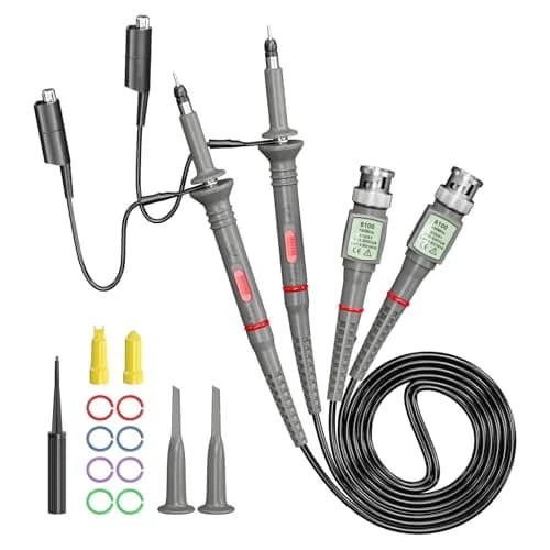 Goupchn P6100 Oscilloscope Probe 100MHz 1X/10X Attenuation 2-Pack | Precision Measuring Tool for Indian Labs thumbnail 1