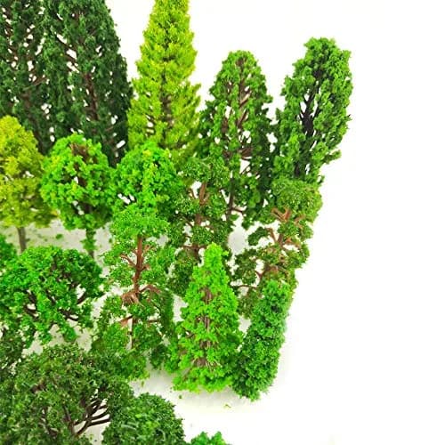 Tazimi Natural Artificial Model Trees 3.5-15 cm (1.36-6 inch) | 60 Pieces for Diorama & Train Scenery thumbnail 6