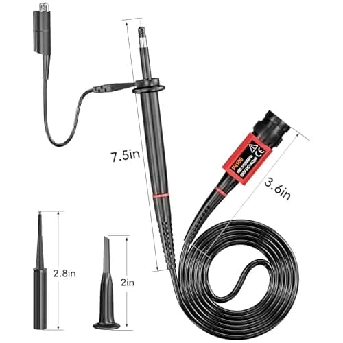 Goupchn P4100 High Voltage Oscilloscope Probe 100MHz 2KV 100:1 Attenuation | 1.2m Cable & Accessory Kit thumbnail 2