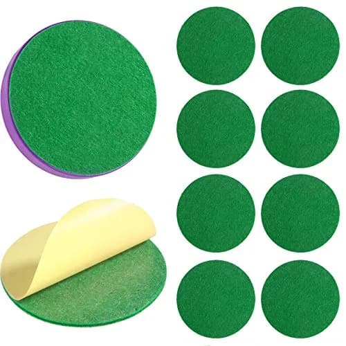 Gejoy Air Hockey Paddle Felt Pads 94 mm (3.7 inches) — 8-Pack | Protects Table & Pushers thumbnail 1
