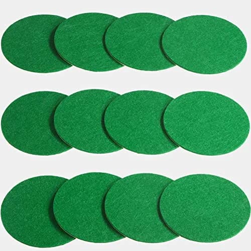 Gejoy Air Hockey Paddle Felt Pads 94 mm (3.7 inches) — 8-Pack | Protects Table & Pushers thumbnail 7