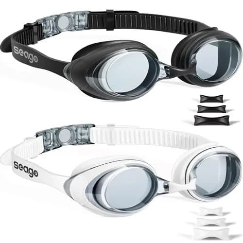 Seago Adult Swim Goggles 2-Pack | Anti-Fog, UV Protection, Leakproof thumbnail 1