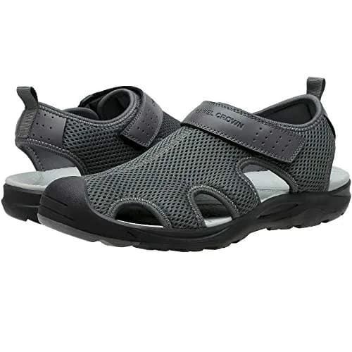 CAMEL CROWN Men's Mesh Hiking Sandals Closed-Toe Beach Sandal for Athletic Outdoor Summer Waterproof | Breathable, Adjustable, Waterproof thumbnail 7