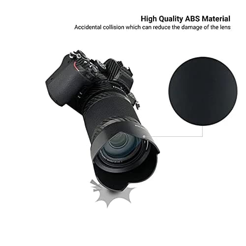 JJC Lens Hood for Nikon NIKKOR Z DX 50-250mm f/4.5-6.3 VR & Z 50mm f/1.8 S Lens | Reversible Shade Replace HB-90A thumbnail 5