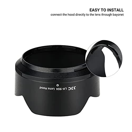 JJC Lens Hood for Nikon NIKKOR Z DX 50-250mm f/4.5-6.3 VR & Z 50mm f/1.8 S Lens | Reversible Shade Replace HB-90A thumbnail 6