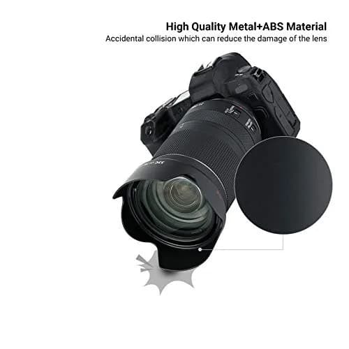 JJC EW-78F Lens Hood for Canon RF 24-240mm f/4-6.3 IS USM Lens | Reversible Lens Shade Cover with 72mm Filter Compatibility thumbnail 5