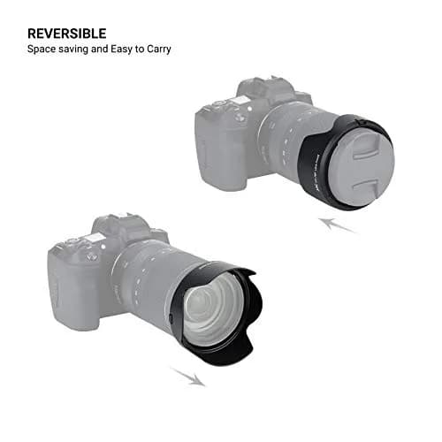 JJC EW-78F Lens Hood for Canon RF 24-240mm f/4-6.3 IS USM Lens | Reversible Lens Shade Cover with 72mm Filter Compatibility thumbnail 3