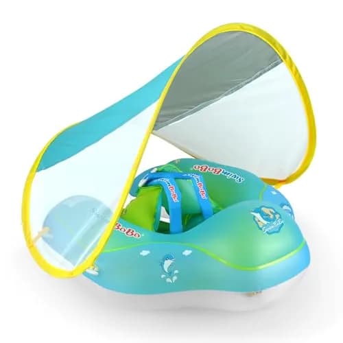 Swimbobo Baby Swimming Float Ring XL Blue | Dual Airbag Safety Support for 3-36 Months thumbnail 1