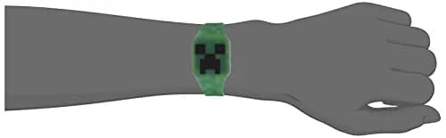 Accutime Minecraft Creeper Kids LED Touch Watch Green Silicone Digital Timepiece | 35mm Case thumbnail 4