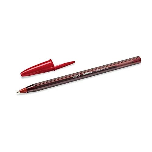 BIC Crystal Exact Fine Point Pens (0.7 mm) - Red, Box of 20 | Precise Writing for Office & School thumbnail 2