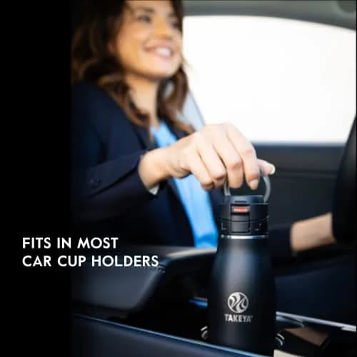 Takeya Traveler Stainless Steel Travel Coffee Mug with Flip-Lock Lid 17 oz | Leakproof Insulated Mug for Coffee & Tea thumbnail 3