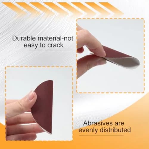 SPEEDWOX 3 Inch 600 Grit Sanding Discs Hook and Loop No Hole Aluminum Oxide Abrasive Discs (100-Pack, Red) thumbnail 3