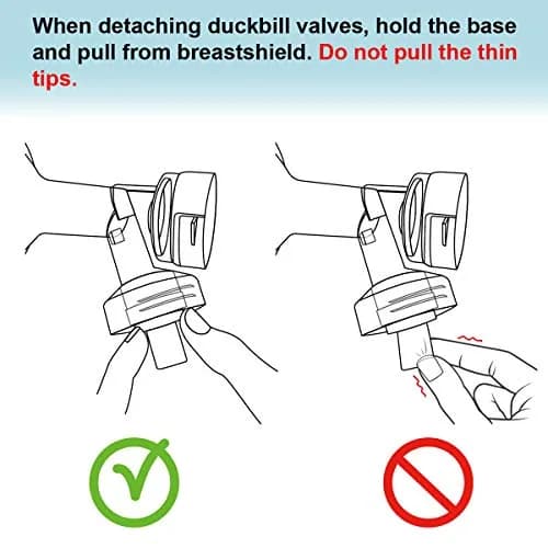 Nenesupply Duckbill Valves for Medela & Spectra Pumps - 6 pc White | BPA-Free Silicone for Consistent Suction thumbnail 8