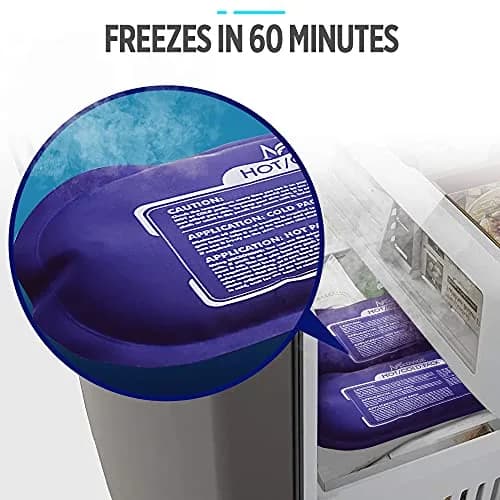 MEDVICE Reusable Hot and Cold Ice Packs with Strap, 3-Piece Set, Joint Pain Relief 25cm (10" L) | Flexible & Adjustable for Full Body Support thumbnail 6
