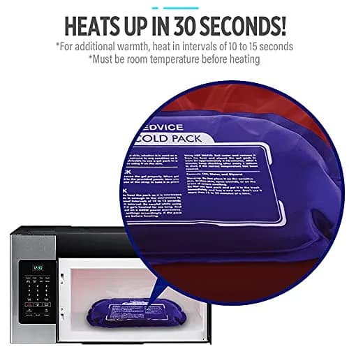 MEDVICE Reusable Hot and Cold Ice Packs with Strap, 3-Piece Set, Joint Pain Relief 25cm (10" L) | Flexible & Adjustable for Full Body Support thumbnail 7