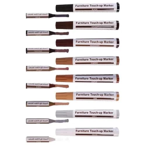 SEISSO Furniture Repair Kit 17PCS Wood Markers & Wax Sticks | Touch Up Scratches & Stains thumbnail 5
